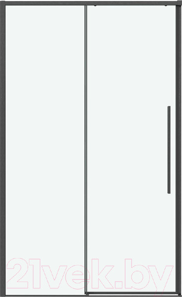 Изображение товара Душевая дверь Grossman Galaxy 130x195 / 100.K33.01.130.42.00 (графит сатин/ стекло прозрачное)