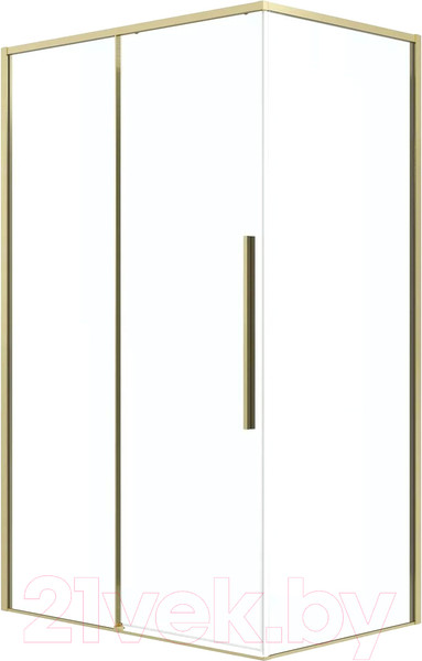 Изображение товара Душевая стенка Grossman Galaxy 80x195 / 200.K33.01.80.32.00 (золото сатин/ стекло прозрачное)