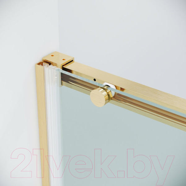 Изображение товара Душевая дверь Grossman Galaxy 130x195 / 100.K33.01.130.32.00 (золото сатин/стекло прозрачное)