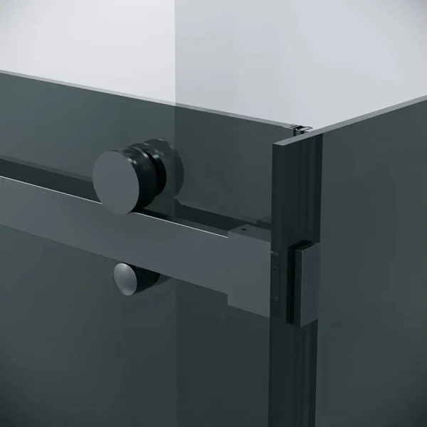 Изображение товара Душевая стенка Grossman Classic 90x195 / 200.K33.04.90.21.10 (черный матовый/стекло тонированное)