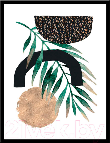 Изображение товара Картина Мирам Абстракция. Пальмовая ветвь 1 / 230403003 (30x40)