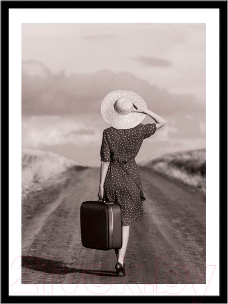 Изображение товара Картина Мирам Девушки. С чемоданом / 230402004 (30x40)