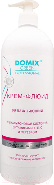 Изображение товара Крем для рук Domix Green Увлажняющий с гиалуроновой кислотой, витаминами A,E,C, серебром (1л)