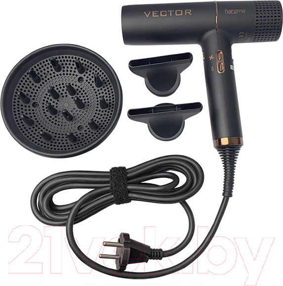 Изображение товара Фен Harizma Vector h10226 (черный)