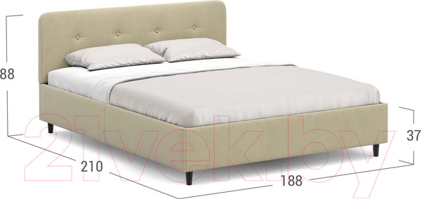 Изображение товара Двуспальная кровать Moon Family 1253 / К004663