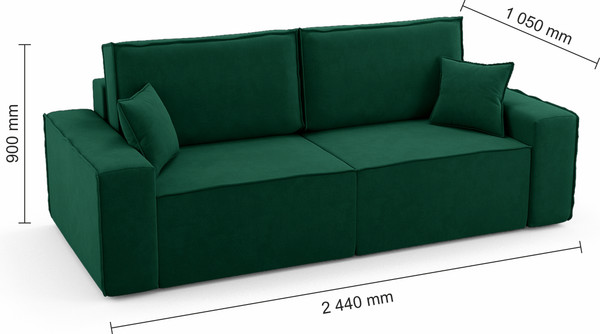 Изображение товара Диван Mio Tesoro Бриз (Velutto 33)