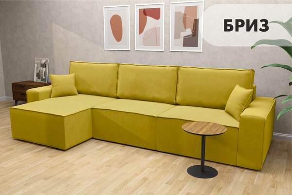 Изображение товара Диван угловой Mio Tesoro Бриз левый (Velutto 28)