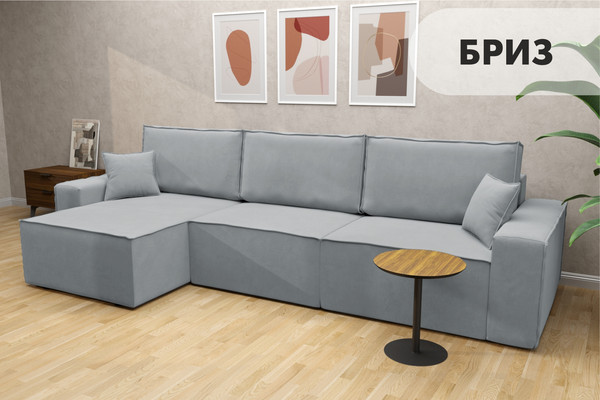 Изображение товара Диван угловой Mio Tesoro Бриз левый (Velutto 52)