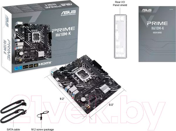 Изображение товара Материнская плата Asus Prime H610M-K