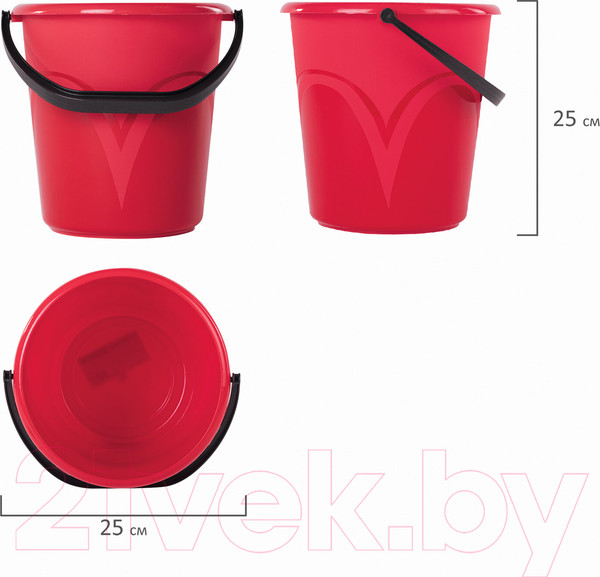 Изображение товара Ведро Laima 603892 (8л, красный)