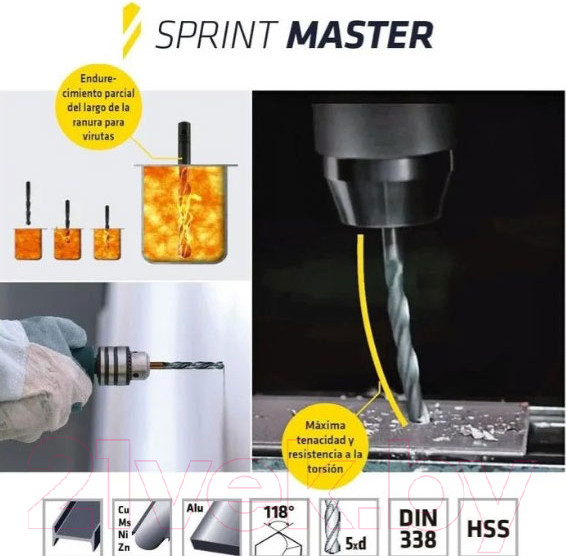 Изображение товара Набор сверл ALPEN Sprint Master / 811092100