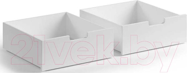 Изображение товара Ящик под кровать Домаклево Пони 70x140 (белый)