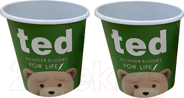 Изображение товара Корзина для бумаг No Brand 1531 9л (2шт, зеленый)