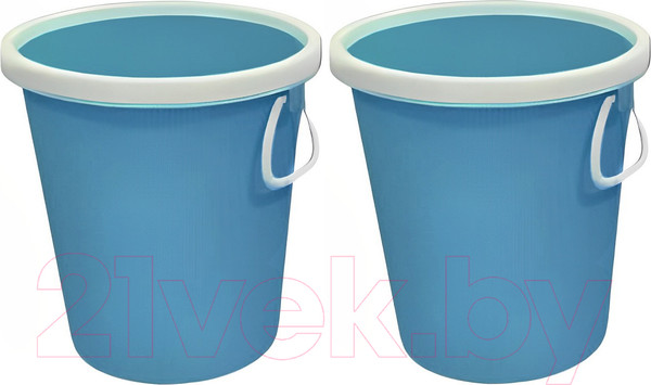 Изображение товара Корзина для бумаг No Brand 5220 7л (2шт, голубой)