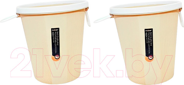 Изображение товара Корзина для бумаг No Brand 5220 7л (2шт, бежевый)