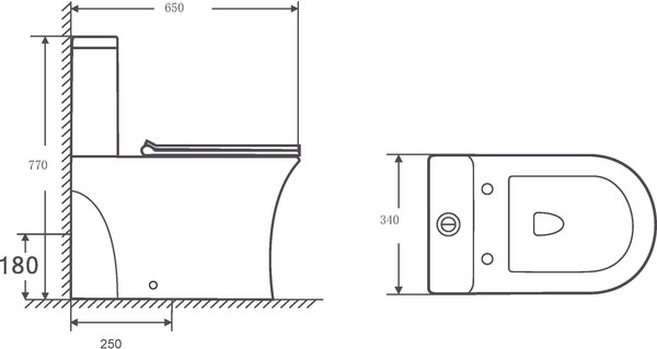 Изображение товара Унитаз напольный Saniteco KW-79142