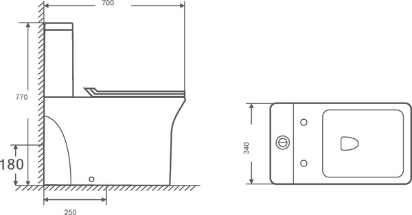 Изображение товара Унитаз напольный Saniteco KW-79143