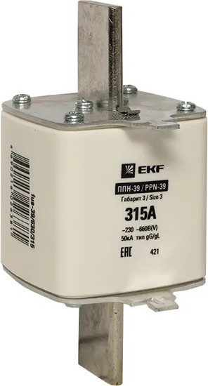 Изображение товара Предохранитель плавкий EKF PROxima fus-39/630/315