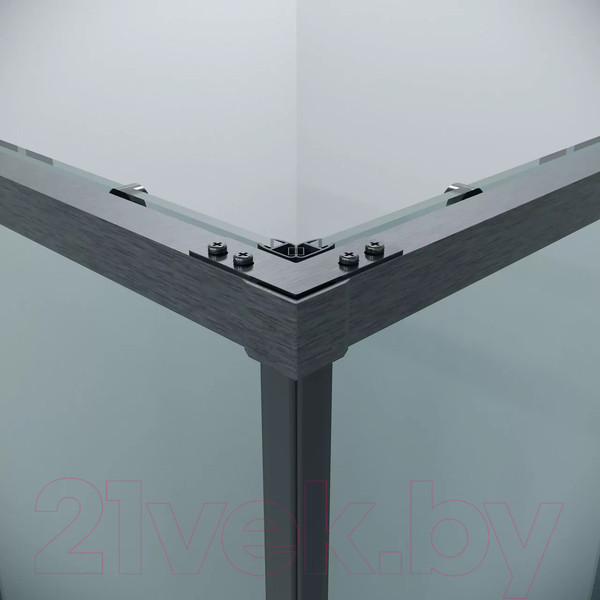 Изображение товара Душевая дверь Grossman Galaxy 120x195 / 1/2.K33.01.12.42.00 (графит сатин/стекло прозрачное)