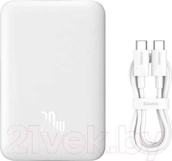 Изображение товара Портативное зарядное устройство Baseus Magnetic Mini Air 10000mAh / P10059001223-00/PPCXM10A (белый)