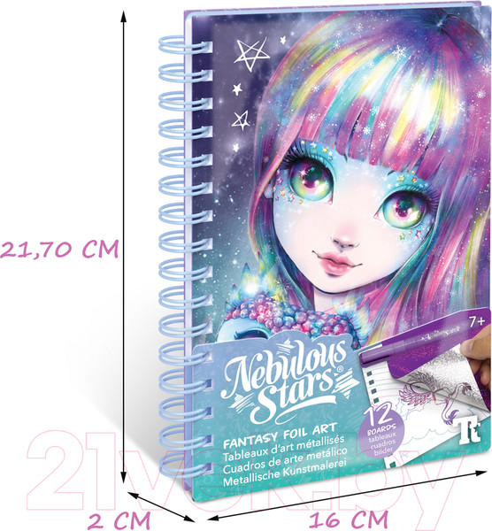 Изображение товара Набор для творчества Nebulous Stars Isadora Набор аппликаций фольгой для девочек / 11025_NSDA