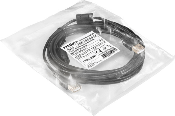 Изображение товара Удлинитель кабеля ExeGate EX-CCF-USB2-AMAF-4.5F / EX294764RUS (4.5м)