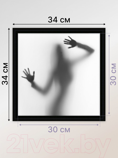 Изображение товара Картина Декарт Женский силуэт 2 8Л1774 (в раме)