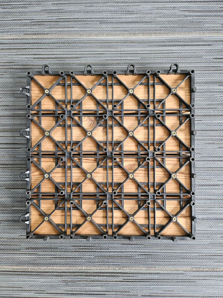 Изображение товара Плитка садовая Polarspa Из термодревесины 30x30 (9шт, береза)