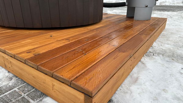 Изображение товара Терраса для купели Polarspa 120x240 из термодревесины (сосна)