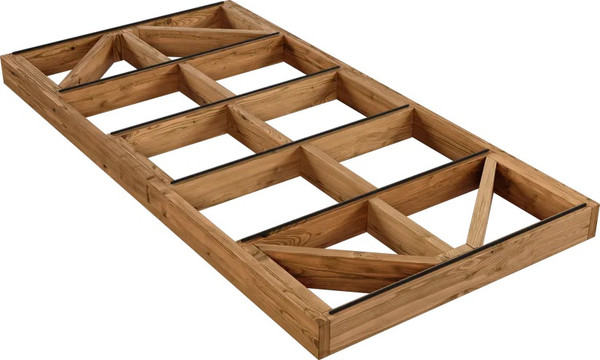 Изображение товара Терраса для купели Polarspa 120x240 из термодревесины (береза)