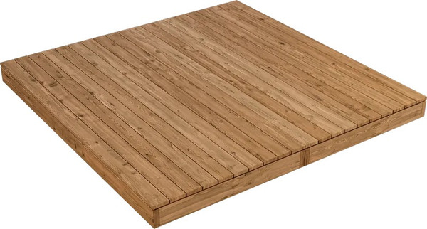 Изображение товара Терраса для купели Polarspa 120x240 из термодревесины (береза)