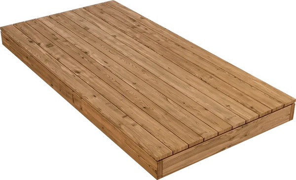 Изображение товара Терраса для купели Polarspa 120x240 из термодревесины (береза)
