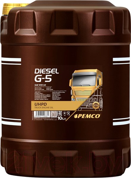 Изображение товара Моторное масло Pemco G-5 Diesel 10W40 UHPD / PM0705-10 (10л)