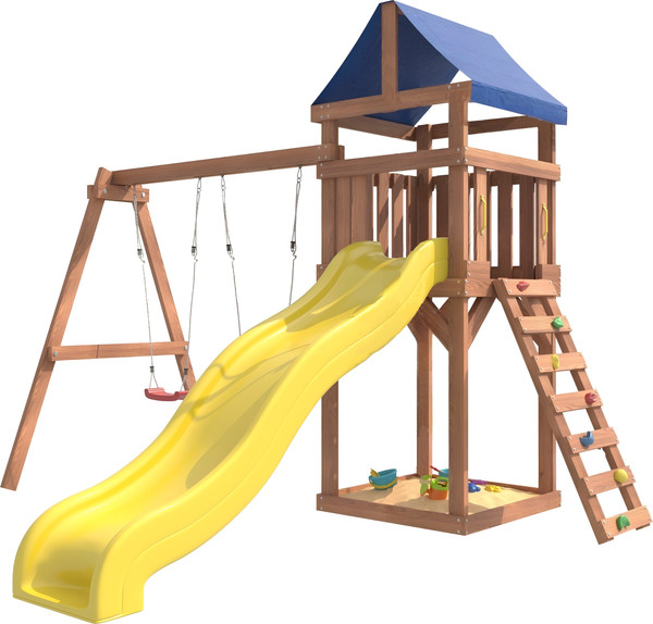 Изображение товара Игровой комплекс National Tree Company Классик с качелями лодочка IgroWoods / ДКП-1