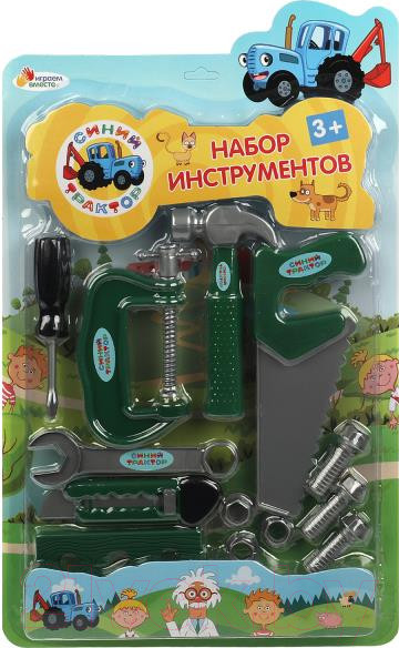 Изображение товара Набор инструментов игрушечный Играем вместе Синий Трактор / B2056432-R