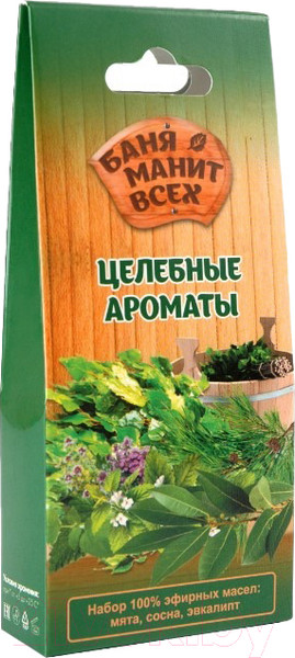 Изображение товара Набор эфирных масел Lekus Баня манит всех Целебные ароматы (3x10мл)