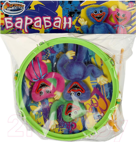 Изображение товара Музыкальная игрушка Играем вместе Барабан монстры / B678375-R13