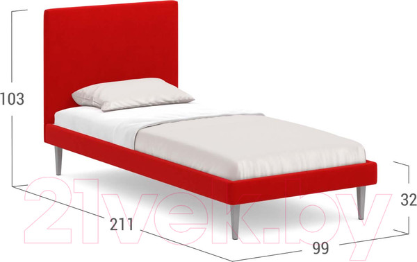 Изображение товара Односпальная кровать Moon Family 1256 / MF008863