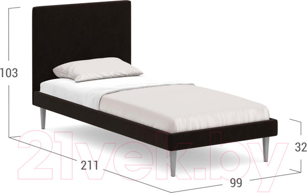 Изображение товара Односпальная кровать Moon Family 1256 / MF008813