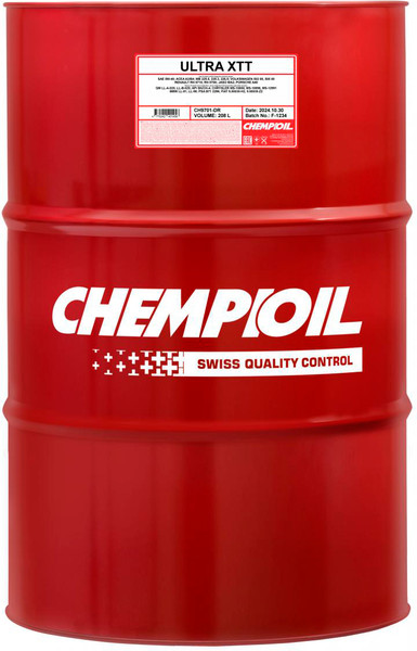Изображение товара Моторное масло Chempioil Ultra XTT 5W40 SN/CF / CH9701-DR (208л)
