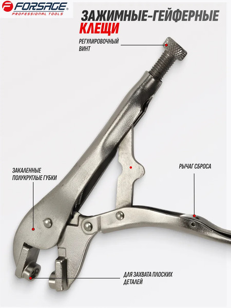 Изображение товара Гейферный зажим Forsage F-614L250 (18623)