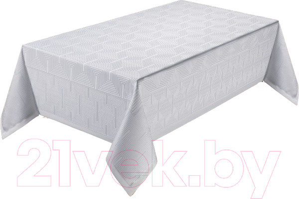 Изображение товара Скатерть DO&CO Yildiz 160x220 / 11974 (белый)