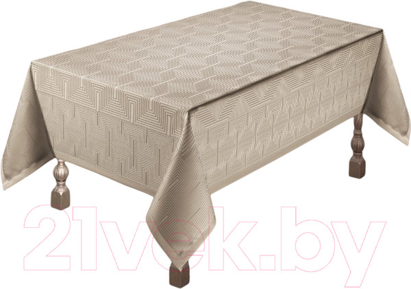 Изображение товара Скатерть DO&CO Yildiz 160x220 / 11974 (капучино)