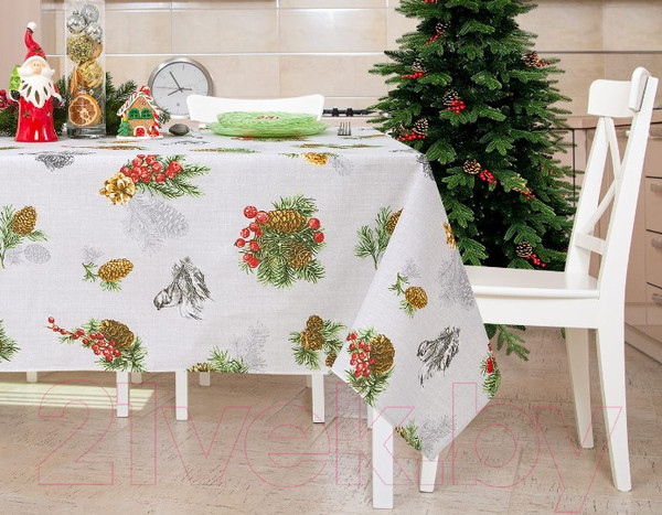 Изображение товара Скатерть АртПостель Серебряный звон (150x260)