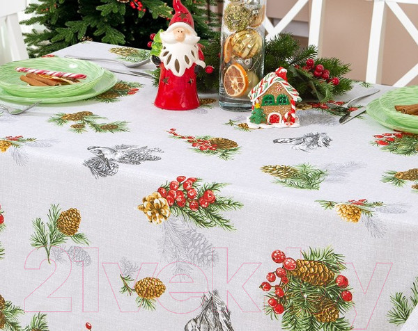 Изображение товара Скатерть АртПостель Серебряный звон (150x260)