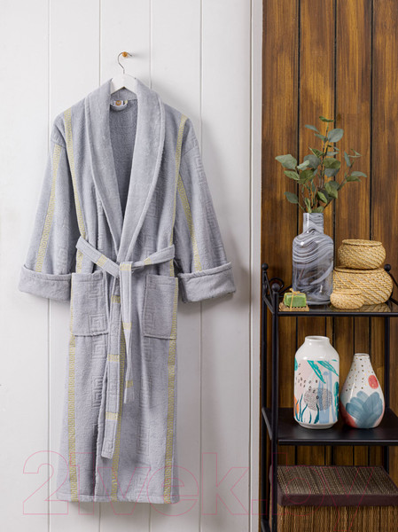 Изображение товара Халат Philippus Greek 9529 (XXL,светло-серый)