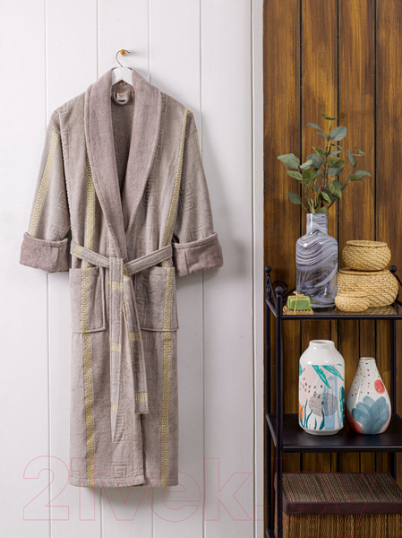 Изображение товара Халат Philippus Greek 9529 (XXL,серо-коричневый)