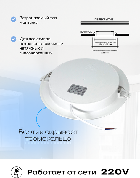 Изображение товара Точечный светильник Truenergy 10084