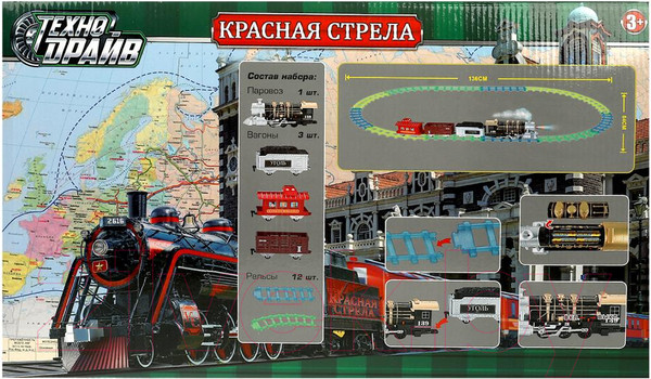 Изображение товара Железная дорога игрушечная Технодрайв 1809B234-R 