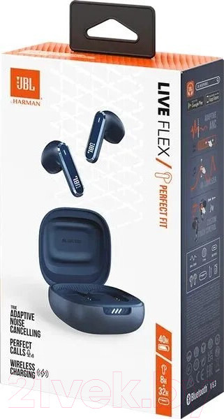 Изображение товара Беспроводные наушники JBL Live Flex / LIVEFLEXBLU (синий)